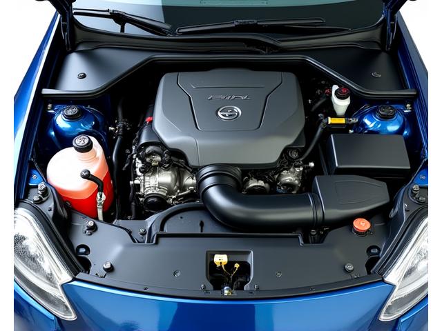 Before and after engine bay cleaning