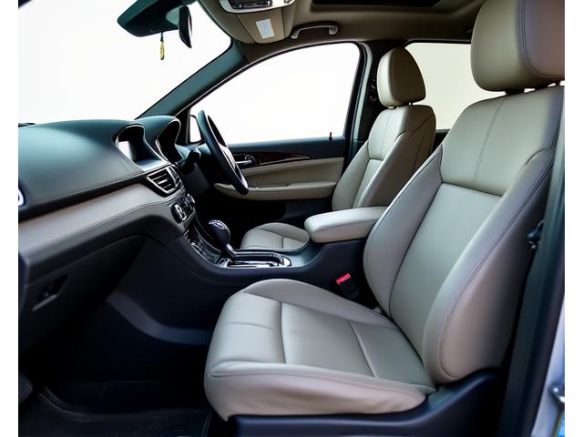 Before and after SUV interior cleaning