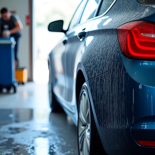Professional exterior car wash